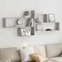 Engineered wood Sonoma gray wall shelf 167.5x18x68 cm by , Shelves and shelves - Ref: Foro24-853322, Price: 46,68 €, Discount: %
