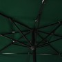 3-stöckiger Sonnenschirm mit grünem Aluminiummast 2,5 x 2,5 m von vidaXL, Sonnenschirme - Ref: Foro24-313837, Preis: 76,15 €,...