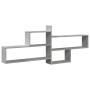 Wandregal aus grauem Beton-Ingenieurholz 167,5x18x68 cm von , Regale und Regale - Ref: Foro24-853320, Preis: 51,85 €, Rabatt: %