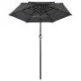 3-tier parasol with anthracite aluminum pole 2 m by vidaXL, Umbrellas - Ref: Foro24-313854, Price: 47,44 €, Discount: %