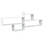 Engineered wood white wall shelf 167.5x18x68 cm by , Shelves and shelves - Ref: Foro24-853317, Price: 52,20 €, Discount: %