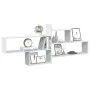 Engineered wood white wall shelf 167.5x18x68 cm by , Shelves and shelves - Ref: Foro24-853317, Price: 52,20 €, Discount: %