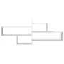 Engineered wood white wall shelf 167.5x18x68 cm by , Shelves and shelves - Ref: Foro24-853317, Price: 52,20 €, Discount: %