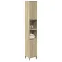 Badezimmerschrank aus Eichenholz-Sonoma-Sperrholz 30x30x190 cm. von , Badezimmermöbel - Ref: Foro24-849667, Preis: 84,03 €, R...