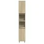Armario de baño madera contrachapada roble Sonoma 30x30x190 cm de , Muebles de baño - Ref: Foro24-849667, Precio: 84,03 €, De...
