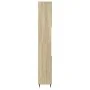 Armario de baño madera contrachapada roble Sonoma 30x30x190 cm de , Muebles de baño - Ref: Foro24-849667, Precio: 84,03 €, De...