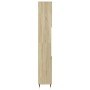 Armario de baño madera contrachapada roble Sonoma 30x30x190 cm de , Muebles de baño - Ref: Foro24-849667, Precio: 85,53 €, De...