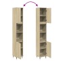 Armario de baño madera contrachapada roble Sonoma 30x30x190 cm de , Muebles de baño - Ref: Foro24-849667, Precio: 85,53 €, De...