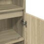 Armario de baño madera contrachapada roble Sonoma 30x30x190 cm de , Muebles de baño - Ref: Foro24-849667, Precio: 85,53 €, De...