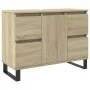 Badezimmerschrank aus Sonoma-Eichen-Ingenieurholz 80x33x60 cm von , Badezimmermöbel - Ref: Foro24-849684, Preis: 95,38 €, Rab...