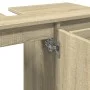 Badezimmerschrank aus Sonoma-Eichen-Ingenieurholz 80x33x60 cm von , Badezimmermöbel - Ref: Foro24-849684, Preis: 95,38 €, Rab...
