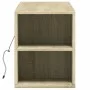 Wand-TV-Möbel mit LED-Lichtern in Sonoma-Eiche 135x31x39,5 cm. von , TV-Möbel - Ref: Foro24-852385, Preis: 80,54 €, Rabatt: %