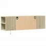 Wand-TV-Möbel mit LED-Lichtern in Sonoma-Eiche 135x31x39,5 cm. von , TV-Möbel - Ref: Foro24-852385, Preis: 80,54 €, Rabatt: %