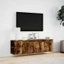 Wand-TV-Möbel mit LED-Lichtern in rauchiger Eiche 135x31x39,5 cm. von , TV-Möbel - Ref: Foro24-852387, Preis: 77,13 €, Rabatt: %