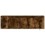 Wand-TV-Möbel mit LED-Lichtern in rauchiger Eiche 135x31x39,5 cm. von , TV-Möbel - Ref: Foro24-852387, Preis: 77,13 €, Rabatt: %