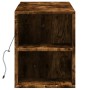 Wand-TV-Möbel mit LED-Lichtern in rauchiger Eiche 135x31x39,5 cm. von , TV-Möbel - Ref: Foro24-852387, Preis: 78,13 €, Rabatt: %