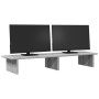 Graue Sonoma-Ingenieurholz-Bildschirmstütze 100x27x15 cm von , Computersockel und -erhöhungen - Ref: Foro24-854711, Preis: 32...