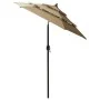 3-tier parasol with taupe gray aluminum pole 2 m by vidaXL, Umbrellas - Ref: Foro24-313855, Price: 66,25 €, Discount: %