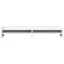 Support for screen made of white engineered wood 100x24x16 cm by , Computer bases and risers - Ref: Foro24-854724, Price: 32,...