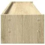 Oak Sonoma wood screen stand engineering 100x24x16 cm by , Computer bases and risers - Ref: Foro24-854726, Price: 32,89 €, Di...