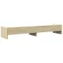 Oak Sonoma wood screen stand engineering 100x24x16 cm by , Computer bases and risers - Ref: Foro24-854726, Price: 32,89 €, Di...