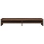 Wooden screen stand, brown oak engineering, 100x24x16 cm by , Computer bases and risers - Ref: Foro24-854730, Price: 31,96 €,...
