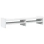 Solid white pine wood monitor stand 100x27x20 cm by , Computer bases and risers - Ref: Foro24-854787, Price: 32,83 €, Discoun...