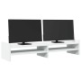 Solid white pine wood monitor stand 100x27x20 cm by , Computer bases and risers - Ref: Foro24-854787, Price: 33,34 €, Discoun...