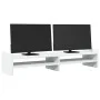 Solid white pine wood monitor stand 100x27x20 cm by , Computer bases and risers - Ref: Foro24-854787, Price: 32,83 €, Discoun...