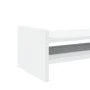 Solid white pine wood monitor stand 100x27x20 cm by , Computer bases and risers - Ref: Foro24-854787, Price: 32,83 €, Discoun...