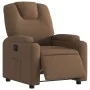 Sillón reclinable eléctrico de tela marrón de , Sillones - Ref: Foro24-3204348, Precio: 242,68 €, Descuento: %