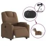 Sillón reclinable eléctrico de tela marrón de , Sillones - Ref: Foro24-3204348, Precio: 242,68 €, Descuento: %