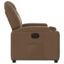 Sillón reclinable eléctrico de tela marrón de , Sillones - Ref: Foro24-3204348, Precio: 242,68 €, Descuento: %