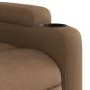 Sillón reclinable eléctrico de tela marrón de , Sillones - Ref: Foro24-3204348, Precio: 242,68 €, Descuento: %