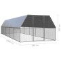 Hühnerstall aus verzinktem Stahl 3x10x2 m von , Käfige und Lebensräume für Kleintiere - Ref: Foro24-3278811, Preis: 516,00 €,...