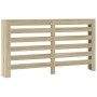Cubierta de radiador madera ingeniería roble Sonoma 149x20x82cm