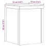 Pflanzenständer 2 Stück in Holzoptik Grau Sonoma 15x15x20 cm von , Topfständer - Ref: Foro24-852893, Preis: 24,76 €, Rabatt: %