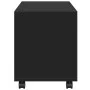 Armario con ruedas madera ingeniería negro 72x33x42,5 cm de , Mesas auxiliares - Ref: Foro24-853138, Precio: 41,55 €, Descuen...
