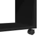 Armario con ruedas madera ingeniería negro 72x33x42,5 cm de , Mesas auxiliares - Ref: Foro24-853138, Precio: 41,55 €, Descuen...