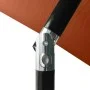 Umbrella with LED and terracotta steel pole 2x3 m by vidaXL, Umbrellas - Ref: Foro24-313791, Price: 65,92 €, Discount: %
