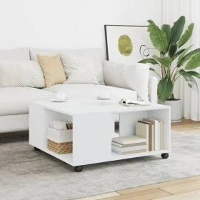 Weißer Couchtisch aus Holzwerkstoff 80x80x40 cm von , Couchtisch - Ref: Foro24-853173, Preis: 76,56 €, Rabatt: %