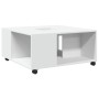 Mesa de centro madera de ingeniería blanca 80x80x40 cm de , Mesas de centro - Ref: Foro24-853173, Precio: 77,68 €, Descuento: %