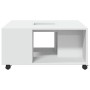 Mesa de centro madera de ingeniería blanca 80x80x40 cm de , Mesas de centro - Ref: Foro24-853173, Precio: 77,68 €, Descuento: %