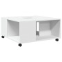 Mesa de centro madera de ingeniería blanca 80x80x40 cm de , Mesas de centro - Ref: Foro24-853173, Precio: 77,68 €, Descuento: %