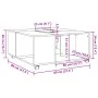 White engineered wood coffee table 80x80x40 cm by , Coffee table - Ref: Foro24-853173, Price: 76,56 €, Discount: %