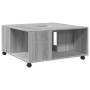 Engineered wood Sonoma gray coffee table 80x80x40 cm by , Coffee table - Ref: Foro24-853178, Price: 83,15 €, Discount: %
