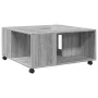 Engineered wood Sonoma gray coffee table 80x80x40 cm by , Coffee table - Ref: Foro24-853178, Price: 81,86 €, Discount: %