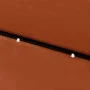 Sombrilla con LED y poste de acero terracota 2x3 m de vidaXL, Sombrillas - Ref: Foro24-313791, Precio: 65,92 €, Descuento: %