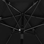 3-level black umbrella with 2.5m aluminum pole by vidaXL, Umbrellas - Ref: Foro24-313866, Price: 58,31 €, Discount: %