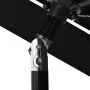 Sombrilla de 3 niveles con poste de aluminio negra 2,5 m de vidaXL, Sombrillas - Ref: Foro24-313866, Precio: 57,46 €, Descuen...